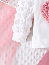 Load image into Gallery viewer, 2PCS Winter Outfit for Girls – Cute Bubble Sleeve Top & Pink Skirt Set