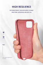 Load image into Gallery viewer, Unique Solid Color Soft Silicone Phone Cases For iPhone 13 12 11 14 Pro Max X XR XS Case For iPhone 12 13 Pro 7 8 SE Cover Silicone Phone Cover Ultra Slim Shockproof Protective Case for iPhone 14