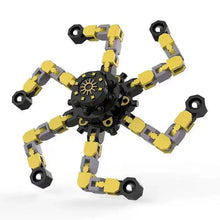 将图片加载到图库查看器,Deformable Fidget Spinner Chain Toy – Intelligent Stress Relief Finger Gyro for Kids & Adults