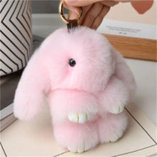 Load image into Gallery viewer, 15cm Rabbit Fur Keychain – Cute Bag & Car Pendant Accessory for Women