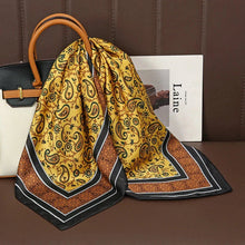 Load image into Gallery viewer, Luxury Satin Silk Square Scarf – Shawl, Hijab & Fashion Wrap 2023