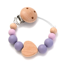 将图片加载到图库查看器,Baby Pacifier Chain Clip Silicone Teether Beads Soother Toy
