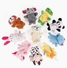 Load image into Gallery viewer, Cartoon Finger Puppets – 1/5/10pcs Plush Hand Dolls for Kids