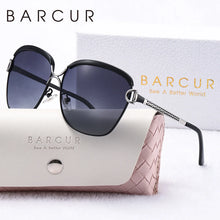 Load image into Gallery viewer, BARCUR Sunglasses Women’s Fashion Polarized Metal Frame Sunglasses UV400 Protection Multi-Color Options Trendy Square Sunglasses with Exquisite White Gift Box for Summer Parties Travel & Outdoor Events