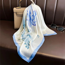 Load image into Gallery viewer, Luxury Satin Silk Square Scarf – Shawl, Hijab & Fashion Wrap 2023