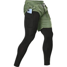 Load image into Gallery viewer, Men’s 2-in-1 Quick-Dry Training Pants – Athletic Joggers for Running, Gym & Fitness