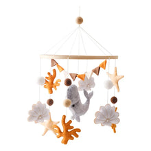 Load image into Gallery viewer, Crib Mobile Rattle Wooden Baby Bell with Felt Cartoon Bear Toys