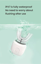 将图片加载到图库查看器,Electric U-Shaped Toothbrush for Adults - Soft-Bristles Teeth Whitening Kit, Oral Care with Auto-Timing & 360° Gum Protection