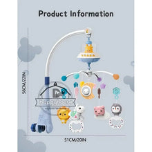 将图片加载到图库查看器,Musical Baby Crib Mobile - Lights, Music & Projection | Remote Control Crib Toy for Newborns