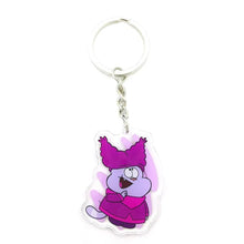 将图片加载到图库查看器,Chowder Men's and women's key chain accessories lovely bag pendant key ring acrylic cartoon friend gift