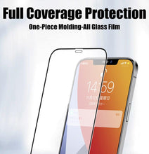Load image into Gallery viewer, 9D Full Cover Glass Screen Protector for IPhone 11 Pro Max 14 12 X s XS XR Tempered Glass on IPhone 13 Mini 7 8 6S Plus SE Film Tempered Glass Screen Protector Compatible for iPhone