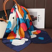 Load image into Gallery viewer, Luxury Satin Silk Square Scarf – Shawl, Hijab & Fashion Wrap 2023