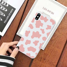 Load image into Gallery viewer, Slim Fit Lightweight Black White Print Silicone Case For iPhone 11 Pro 7 8 Plus X XR XS Max iphone 11 Cell Phone Case Cover White Black Pattern Print Silicone Unisex Case