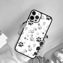 将图片加载到图库查看器,Dog Foot Print Colorful Pattern Phone Case For Iphone 14 Se 2020 Xr Xs 11 12 13 Mini Pro Max 6 7 8 Plus Ultra Designer Printed Hard Back Case
