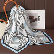 Load image into Gallery viewer, Luxury Satin Silk Square Scarf – Shawl, Hijab & Fashion Wrap 2023