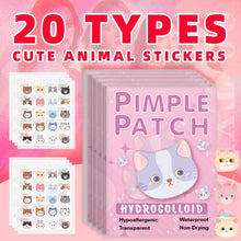 Load image into Gallery viewer, 600pcs Cartoon Cat Acne Patches – Ultra-Thin Breathable Pimple Stickers