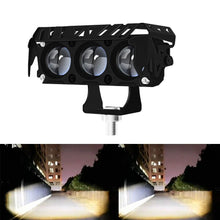 Load image into Gallery viewer, Motorcycle LED Spot Light Dual Color Hi/Low Beam Fog Lamps for Car Trucks SUV UTV 12V 24VMini Lens Headlight Driving Light