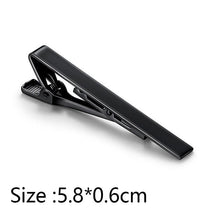 将图片加载到图库查看器,Simple Tie Clip Men Metal Copper Necktie Bar Clip Gold Silver Black 3 Bright Colors Best Gifts For Your Father Lover And Friends Simple Classic Bar Clasp Practical Necktie Accessories Fashion Men Tie Clips Luxury Clothing Jewelry