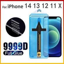 将图片加载到图库查看器,Edge to Edge Coverage Screen Protector for iPhone 14 Pro Max 12 13 Dust Free Phone Screen Protector Glass With Install Proof Without Bubbles