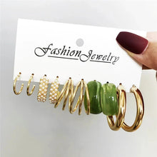 Load image into Gallery viewer, Gold Butterfly & Heart Dangle Earrings Set – Acrylic Drop Jewelry for Women