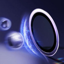 Load image into Gallery viewer, 9H Tempered Glass Camera Cover Screen Protector Metal Ring Decoration Accessories For iPhone 14 13 Pro Max Metal Camera Lens Ring Glass Camera Lens Protectors for iPhone 14 13mini 13pro 14plus 14pro Camera Film