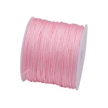 Load image into Gallery viewer, 50 Yards 0.8mm Braided Nylon Cord – Durable Satin String for Jewelry Making, Beading, Macrame, Chinese Knot & DIY Crafts