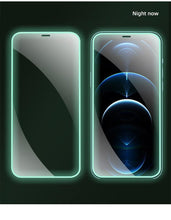 Load image into Gallery viewer, 2Pcs Luminous Protective Glass For iPhone 14 13 12 11 Pro Max X XR XS Screen Protector For 7 8 6 Plus SE3 Glowing Tempered Glass Luminous Glowing Tempered Glass Screen Protector for iPhone
