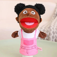 Load image into Gallery viewer, 28-33cm Kids Plush Finger & Hand Puppet Popular Activity Boy Girl Role Play Bedtime Story Props Family Role Playing Toys Doll