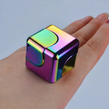 Load image into Gallery viewer, Metal Square Fidget Spinner Cube – Anti-Anxiety Decompression Toy for Stress Relief and Focus
