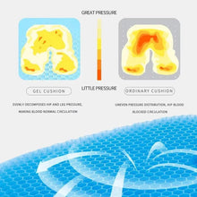 Load image into Gallery viewer, Breathable Gel Seat Cushion – Honeycomb Design for Tailbone & Back Pain Relief, Home Office & Car Use
