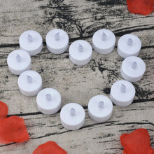 Load image into Gallery viewer, Candlium 12 Pack Warm Yellow LED Flameless Tea Light Candles 200+ Hours Battery Powered Perfect For Wedding Anniversary Decor