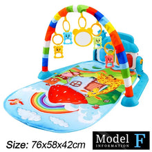 Load image into Gallery viewer, Baby Fitness Play Gym with Music & Piano Mat