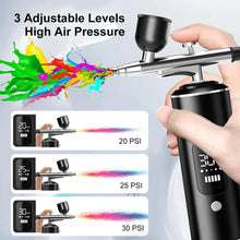 Load image into Gallery viewer, Portable Airbrush with Compressor - Mini Spray Gun for Painting, Crafts, and DIY