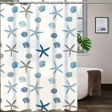 Load image into Gallery viewer, Patterned Waterproof Shower Curtain – PEVA Bathroom Partition & Decor