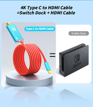 Load image into Gallery viewer, USB C to HDMI Adapter Charger Cable for Switch Type C to HDMI Line Laptop iPhone15 MacBook Huawei Xiaomi Dock Accessories Gift