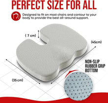 Load image into Gallery viewer, Ergonomic Memory Foam Office Cushion - Hemorrhoid & Chair Support for Long Sitting