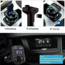 Load image into Gallery viewer, Car Charger Wireless Bluetooth FM Transmitter Hands-Free Calling Radio Receiver Mp3 Music Stereo Adapter Dual USB Port Charger