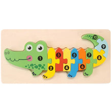 Load image into Gallery viewer, 3D Montessori Wooden Dinosaur Puzzle Toy