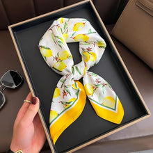 Load image into Gallery viewer, Luxury Satin Silk Square Scarf – Shawl, Hijab & Fashion Wrap 2023