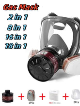 将图片加载到图库查看器,6800 Full Face Safety Work Gas Masks Survival Nuclear and Chemical with 40mm Activated Carbon Filter & Anti-Fog Design