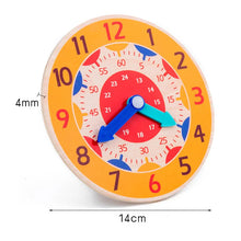 Load image into Gallery viewer, Montessori Wooden Clock Time Learning Toy