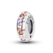 将图片加载到图库查看器,100% 925 Sterling Silver Rainbow Zircon Butterfly Dragon Silicone Stopper Charms - Colorful Beads for DIY Bracelets, Customizable Jewelry for All Occasions