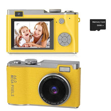 Load image into Gallery viewer, CCD Digital Camera, Retro CCD Camera Toy,Multi- functional Simulated Game Toy, HD Front and Rear Dual Camera for Boys and Girls