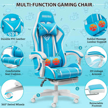 将图片加载到图库查看器,High Quality Gaming Chair RGB Light Office Chair Gamer Computer Chair Ergonomic Swivel Chair 2 Point Massage Gamer Chairs