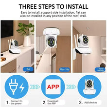 Load image into Gallery viewer, 2MP Wireless Smart Security Camera Indoor Home Surveillance with Two-way Audio Baby Pet Monitor Video Record WIFI Smart Camera