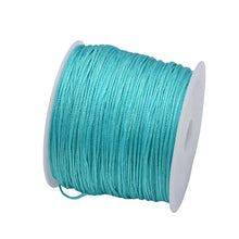 Load image into Gallery viewer, 50 Yards 0.8mm Braided Nylon Cord – Durable Satin String for Jewelry Making, Beading, Macrame, Chinese Knot & DIY Crafts