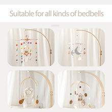 Load image into Gallery viewer, Baby Wooden Bed Bell Bracket Mobile Holder