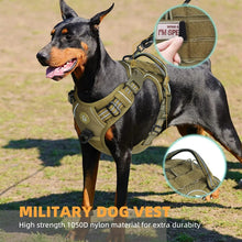 Load image into Gallery viewer, Tactical No-Pull Dog Harness – Adjustable MOLLE Military Vest for Medium & Large Dogs