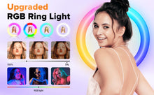 Load image into Gallery viewer, Portable iPad Photo Booth for 10.2-13in ipad with APP/Remote Control Photobooth Machine for Wedding Party Events Free logo