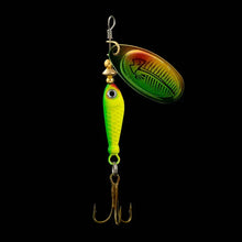 Load image into Gallery viewer, Rotating Metal Spinner Fishing Lure 9.1g 7cm β Sequin Hard Bait with Treble Hook for Bass, Pike, Carp & Trout